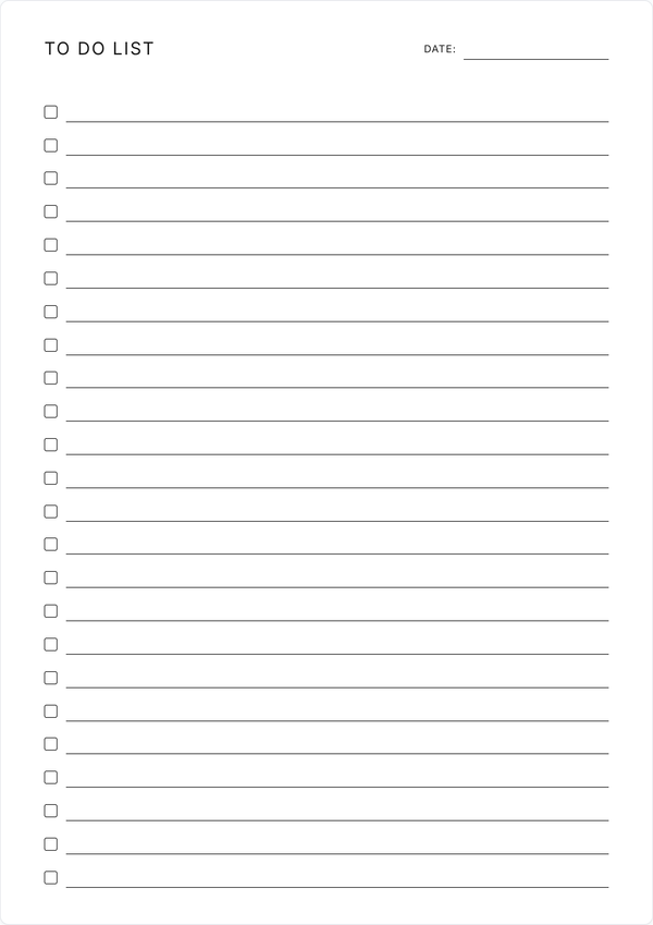 To Do List Preview